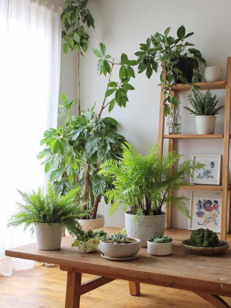 design intérieur minimaliste avec des plantes