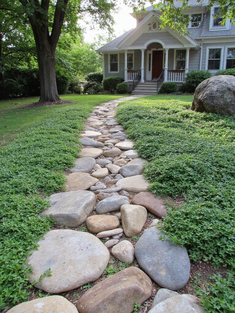 lits de jardin en pierre mixte