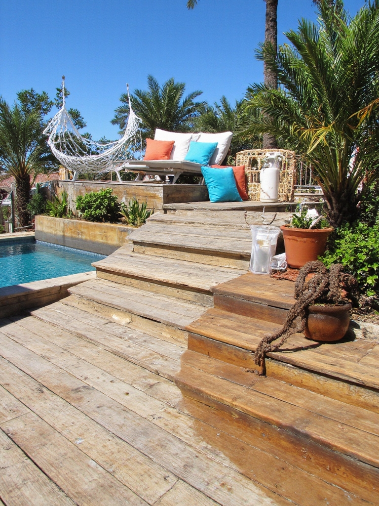 paradis en terrasses à plusieurs niveaux