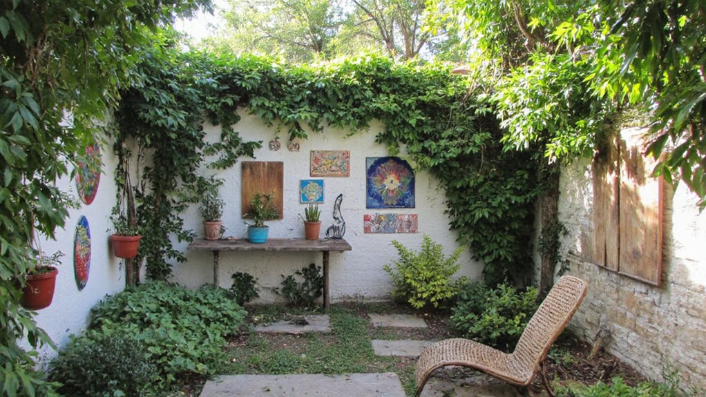 idées de décoration murale extérieure