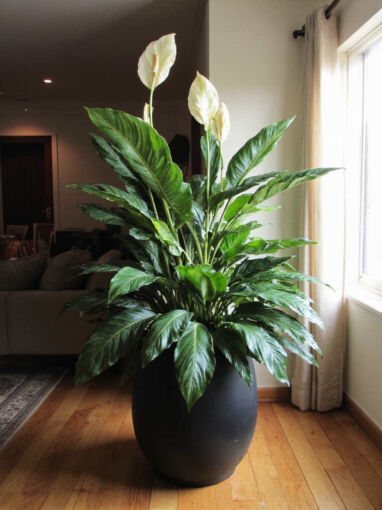 Les lys de la paix améliorent la qualité de l'air