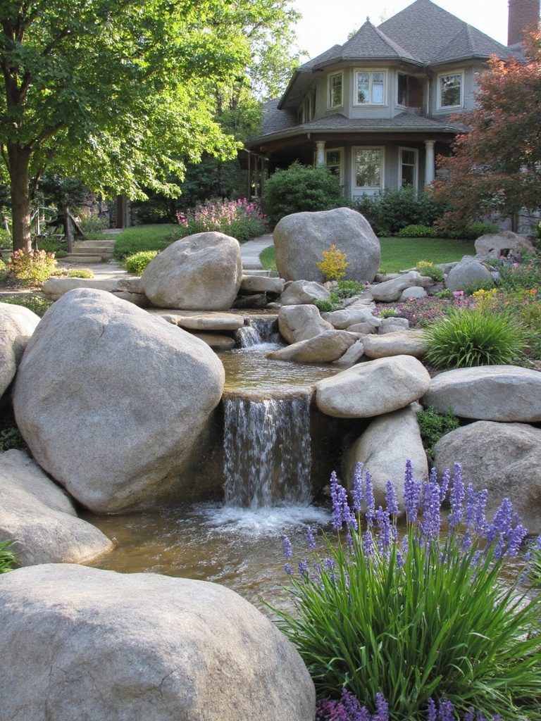 fontaine d'eau en pierre paisible