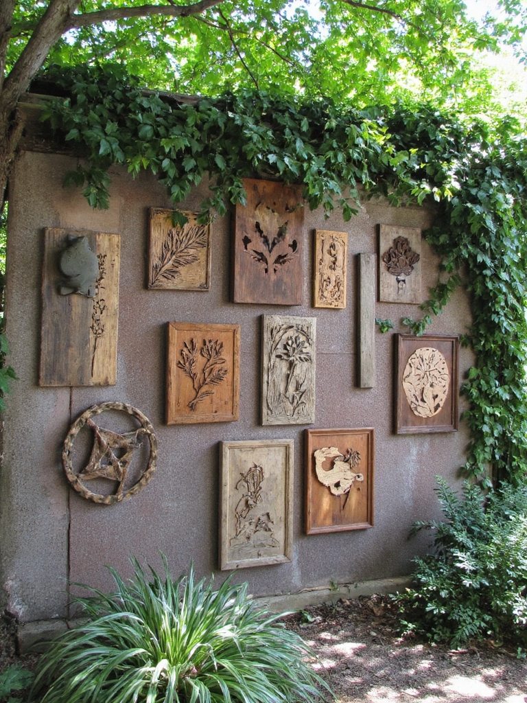 mural en bois récupéré rustique