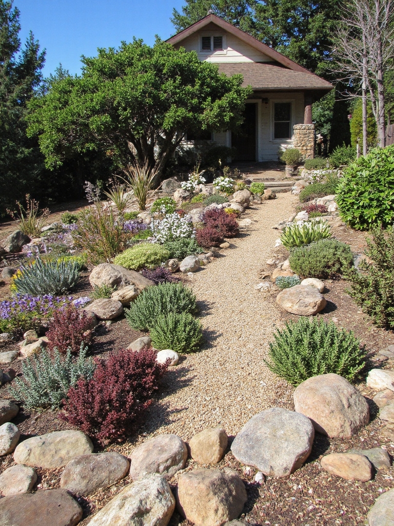 conception de jardin rocheux succulent