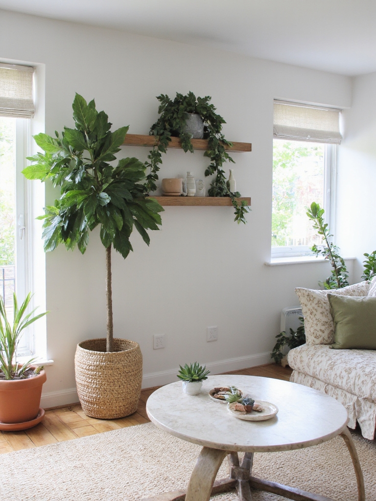 disposition de hauteurs de plantes variées