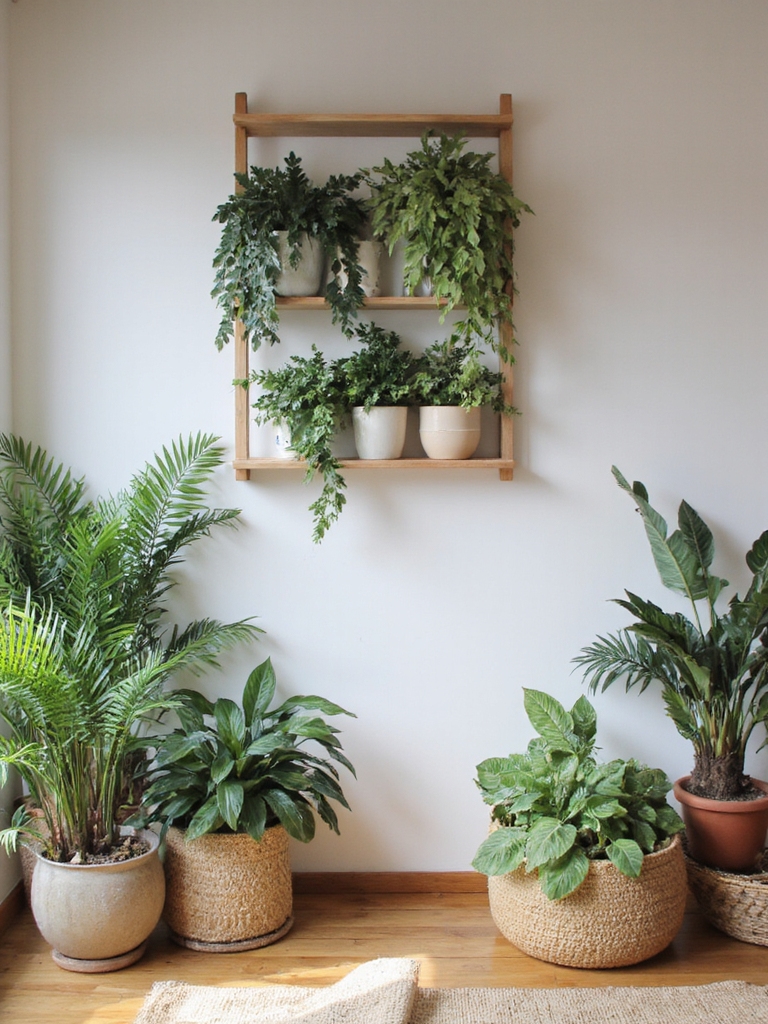 étagères verticales pour plantes