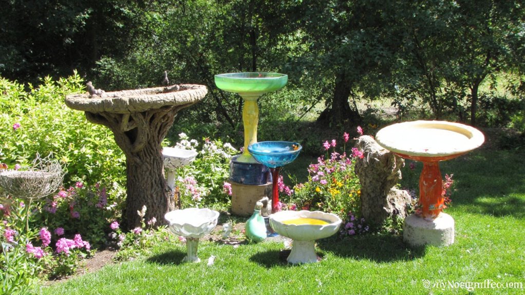 idées de baignoire pour oiseaux DIY