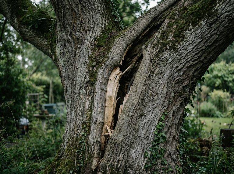 Comment réparer un tronc d’arbre fendu : le guide pas à pas
